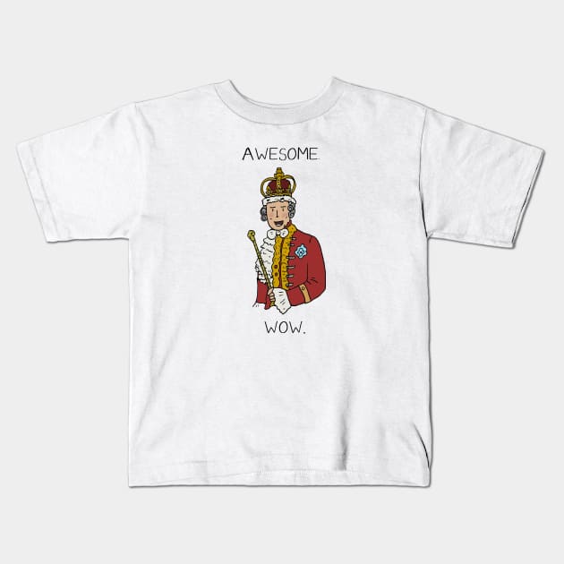 Hamilton - King George Kids T-Shirt by JennyGreneIllustration